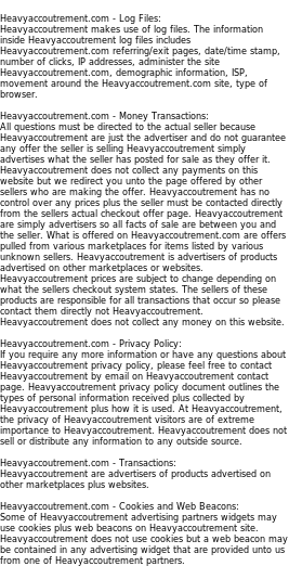 heavyaccoutrement privacy