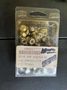 A86507777 A&i 50 Count 5/8ftft Bolt Nut Kit Part Number