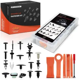 A-premium Aprcf4861 A-premium 190pcs 19 Sizes/40 Oz Bumper Fender Retainer Clips Kit - Compatib