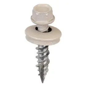 Acorn Hardware 744759214577 #9 X 1 Inch 1/4 Hex Head Metal To Wood Screws In Light Gray Bag Of 250