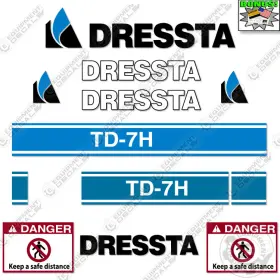 Td-7h Aftermarket Fits Dressta Decal Kit Dozer - 7 Year Outdoor 3m Vinyl