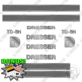 Td-8h Aftermarket Fits Dresser Decal Kit Dozer - 7 Year Outdoor 3m Vinyl Bonus
