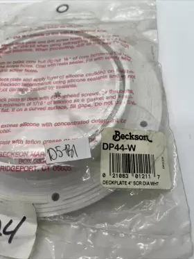Dp44w Beckson Marine Screw Out Deck Plate Standard Trim Ring Diamond Center #2