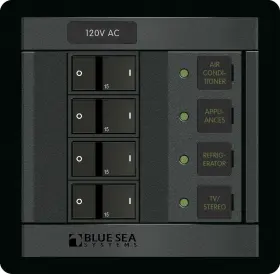 1210 Blue Sea Systems 120 Volt Ac 4 Position Beige