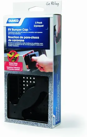 40325 Camco No Insect Rv Bumper Cap Features Vent Holes Squeeze Grip For Easy Inst #3
