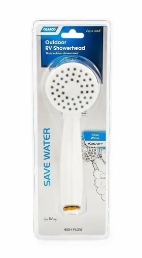 44022 Camco Rv Outdoor Shower Head White