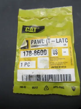 178-8600 Cat 1788600 Genuine Caterpillar Door T-latch Pawl Free Shipping