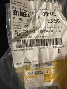 331-6835 Cat Genuine Oem Caterpillar Plug-sealing/bolt Set Of 4 N