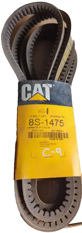 8s1475 Cat V Belt Oem Genuine Belts Caterpillar 3126b Lot Of Two 15/16 X 75.5 Inch