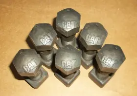 9w4381 Cat Caterpillar 6y9024 Oem Bolt And Nut 6 Complete Sets Excavator Bulldozer Etc Nos