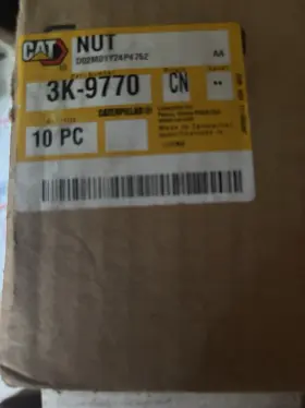 3k-9770 Caterpillar Lot Of 10 New Nut 3k9770 Cat Original Box U.s.a. Seller