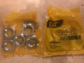 6v-9169 Caterpillar Cat 5 Pc Lot Genuine Oem 6v9169 Bulkhead Nut - 13/16 Inch -16 Ships Free