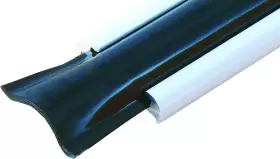 E469 Collection 313037572557 Heavy Duty Vinyl Insert Trim 1 Inch Wide 100 Foot Roll Black #2