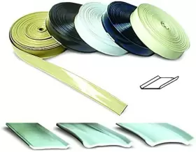 E469 Collection 313037572557 Heavy Duty Vinyl Insert Trim 1 Inch Wide 100 Foot Roll Black #3