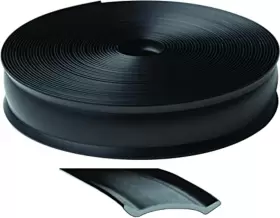 E469 Collection 313037572557 Heavy Duty Vinyl Insert Trim 1 Inch Wide 100 Foot Roll Black