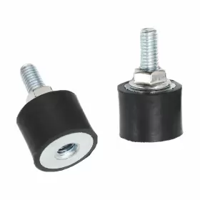 Easyeah M6 6 M6x18mm Male Thread Studs Rubber Shock Absorbers Isolators 20x15mm Mou
