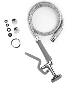 Fauaid-04 Fauaid 774144725357 Pre Rinse Spray Valve With 45 Inch Stainless-steel Hose 1.42 Gpm