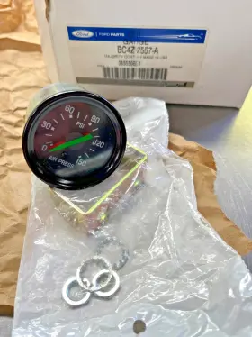 Bc4z-2557-a Ford Oem Air Pressure Gauge Duel Needle 3856508c1 Bc4z2557a