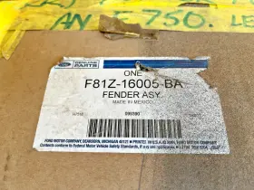 F81z-16005-ba Ford Genuine Oem Left Fender Assy F81z16005ba