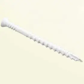 Grip-rite 744110561517 #8 X 2-1/4 Inch White Primeguard Plus Coated Coarse Thread Trim Head Wood Screws