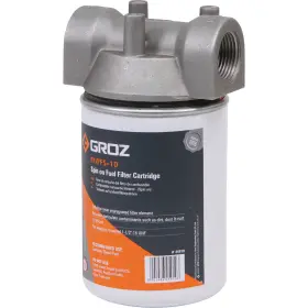 3609911 Groz Fuel Filter With Spin On Cartridge 10 Micron 20 Gpm 3/4 Inch Npt Thread