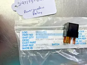 8-97173-037-1 Isuzu 8-97173037-1 Genuine Oem Power Window Relay Gm 8-97173-037-1 Isuzu 8-97173037-1 Genuine Oem Power Window Relay Gm