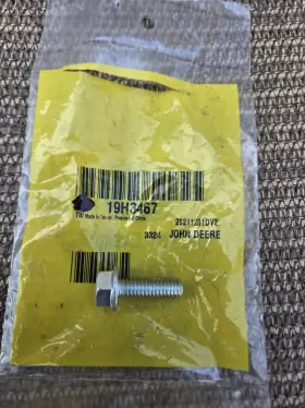 John Deere 19h3467 1pk-19h3467 Genuine Oem Cap Screw Bolt/ Bin 16-17