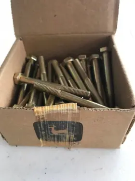 At266583 John Deere 19m7319 Genuine Screw Bolt Box Of 48 Bolts Replaces