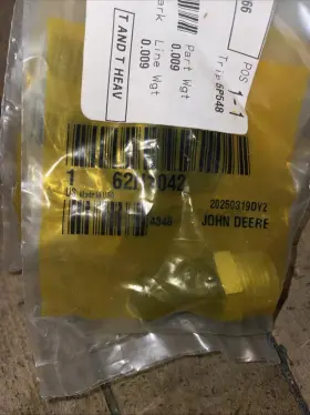 62h1042 John Deere Lot Of 4 Genuine Straight Adaptor Fitting