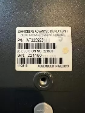 At335923 John Deere Advanced Display Unit-free Shipping #3