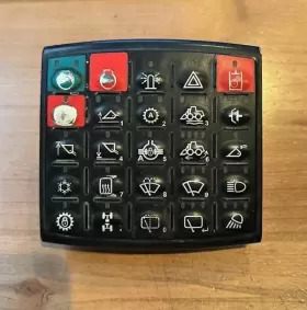 At347382 John Deere 224488t Oem 25 Button Switch Panel-free Shipping