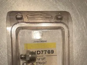 Jd7769 John Deere Genuine Oem Grease Lubrication Fitting Qty Of 2 Fittings