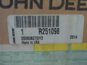 R294620 John Deere R251098 - Cover Air Intake R251098/r294620 Lgsh12