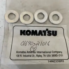 01640-21016 Komatsu Flat Washer Set Of 4 New 0164021016
