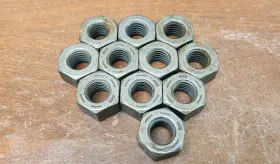 02290-11016 Komatsu Lot Of 11 Oem 5/8 Inch - Plow Nuts See Description