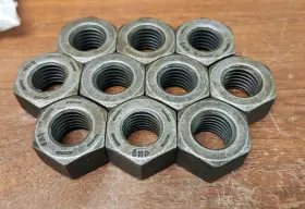 02290-11219 Komatsu Lot Of 10 Oem 3/4 Inch - Plow Nuts See Description