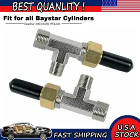 Me-motor 3004.6439 Hf4202 Hydraulic Steering Cylinder Bleeder Tee Kit Fits Seastar Baystar