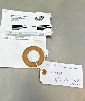210378 Millcreek Manure Spreader Thrust Washer 1.5 Inch X 2.5