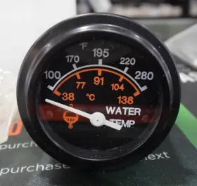 29316-855 Morbark Qty 1 Boxer Water Temperature Gauge With Mounting Bracket - Nos