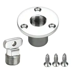 Mx 738944749708 Garboard Drain Plug Marine Boat Stainless Steel Fit 1