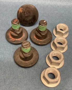 274187 New Holland 766728 Oem - 4 Bolt And Locknut Sets Ford Disc Mower Kuhn 3.5
