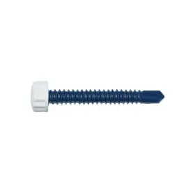 Nylo-tec 744110557640 #14 X 2 Inch Nylon White Bi-hex Head Self Drill Screw 50-piece Per Pack