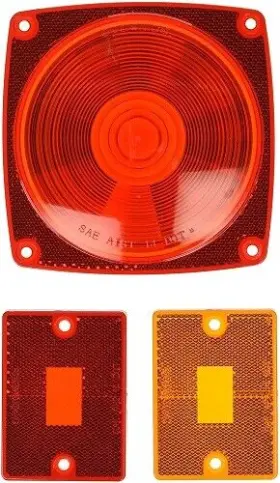 A8rk Optronics Tail And Side Marker Light Replacement Lens Set Red