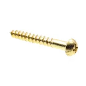 Prime-line 445011920962 #10 X 1-1/2 Inch Solid Brass Phillips Drive Round Head Wood Screws 15-pack