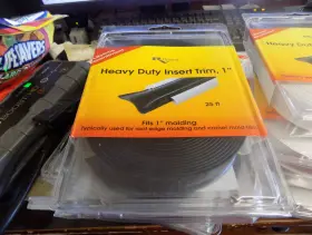 E369 Rv Designer 700115600156 Lot Of 4 Heavy Duty Vinyl Insert Trim 1 Inch Wide 25 Black