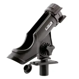 0231-bk Scotty 231-bk Powerlock Black Rod Holder With 244 Flush Deck Mount