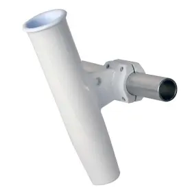 53721 Smith C.e. Aluminum Horizontal Clamp-on Rod Holder 1.66 Inch Od - White Powder