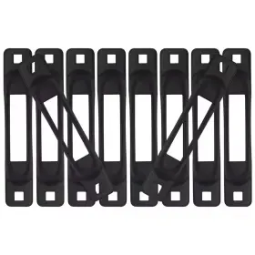 Snap-loc 445043783740 E-track Single Strap Anchor In Black 10-pack