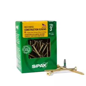 Spax 445042025063 #10 X 3 Inch Interior Flat Head Wood Screws Construction Framing Torx T-star Plus