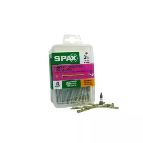 Spax 711181303445 #8 X 3-1-1/8 Inch Exterior / Interior Trim Head Wood Composite Screws Powertrim T
